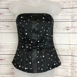 White House Black Market Bow Front Bustier